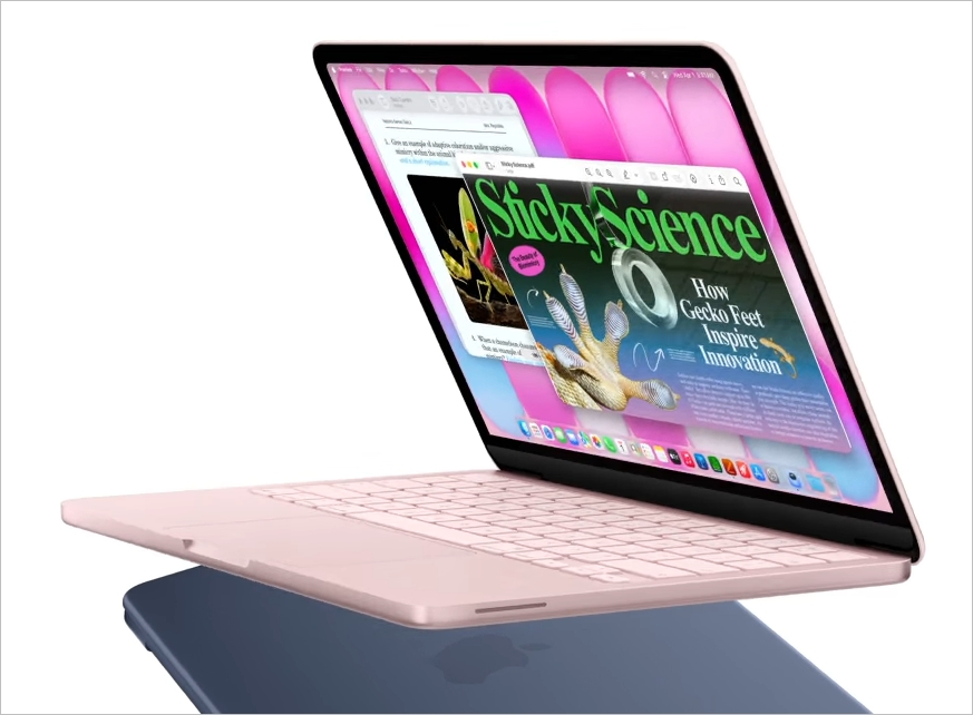 맥북 neo 핑크색상